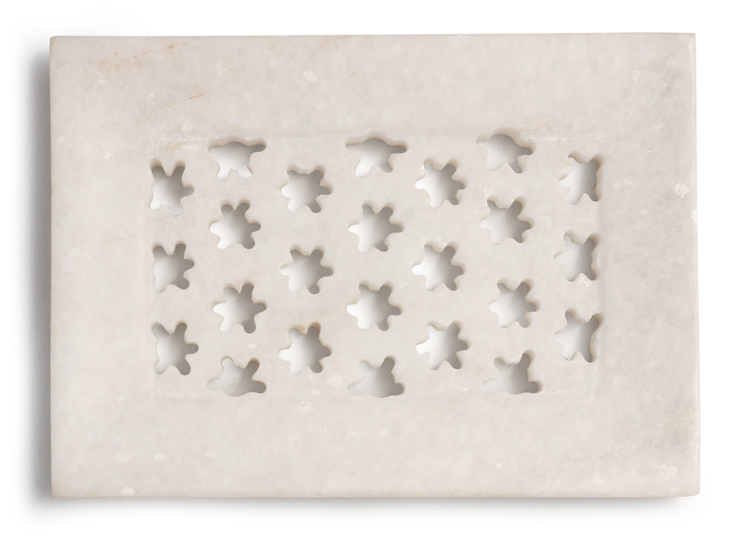 ArtistryBazaar Marble Soap Dish with Star Drain, Soap Holder, Soap Saver, Soap Tray, Bar Soap Holder, Easy Cleaning, for Shower Bathroom Kitchen Sink Bathtub
